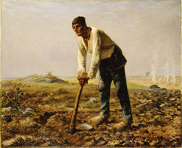 Man with a Hoe by Millet